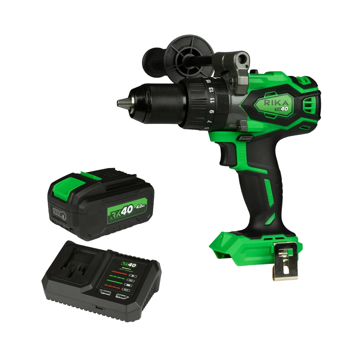Rikä RK40 40V Percussion Drill Kit | 150Nm | 4Ah